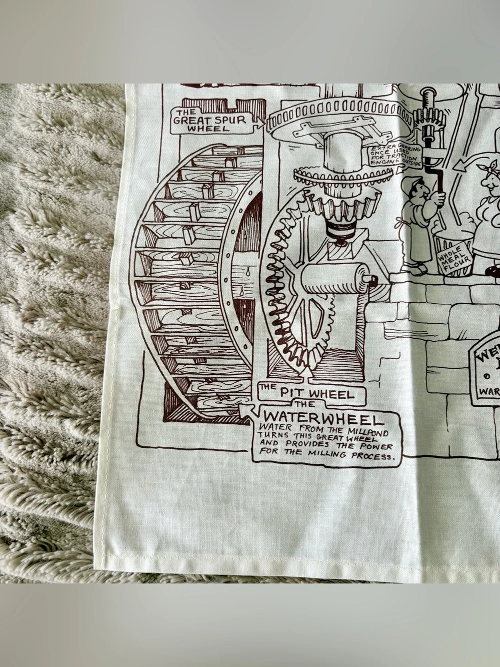 NWT Vintage‎ UK Kate Morgan Wellesbourne Mill Tea Towel Cottagecore